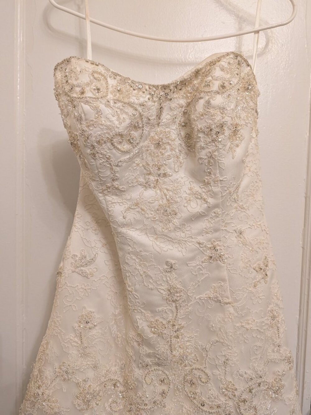 Casablanca Ivory wedding dress vintage Size 10